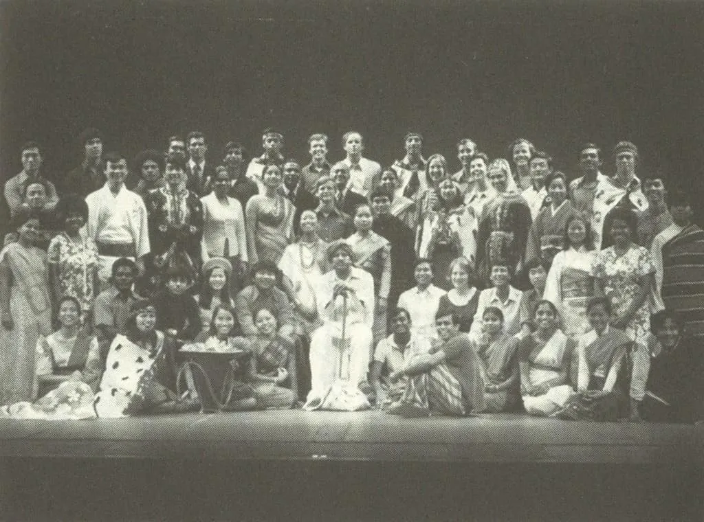 Cast of 'Song of Asia' 
Fujita is the third from the right in the back row