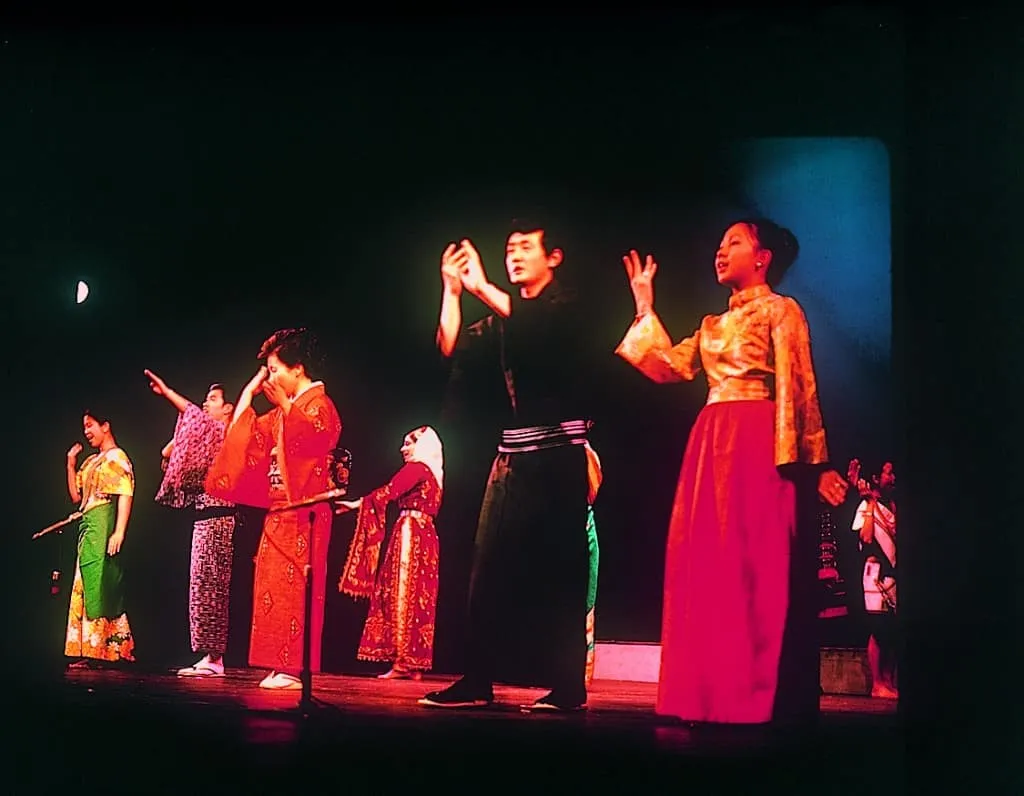 On stage with 'Song of Asia