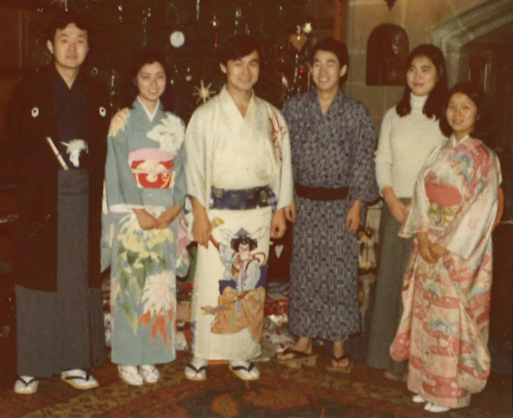 Christmas 1975 in England
All Japanese members wearing traditional Japanese clothing