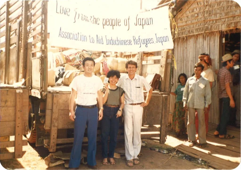 1980s: Delivering aid supplies to Cambodian refugees