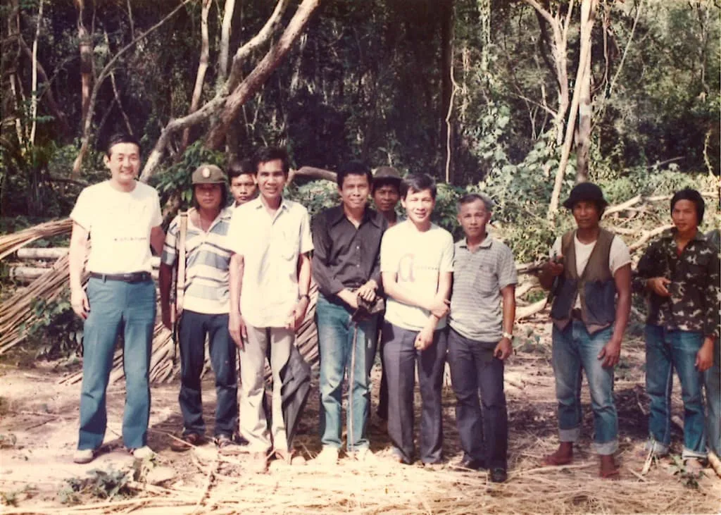 With soldiers of the Khmer People's National Liberation Front (KPNLF) fighting for Cambodia's liberation