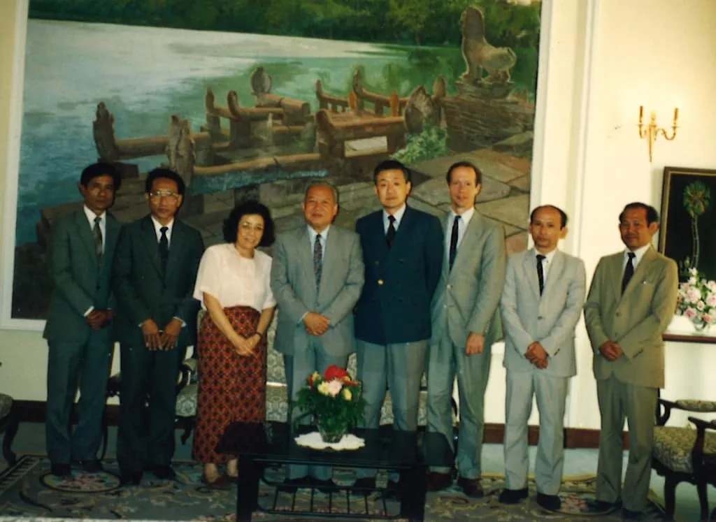 1992 Audience with Prince Sihanouk of Cambodia