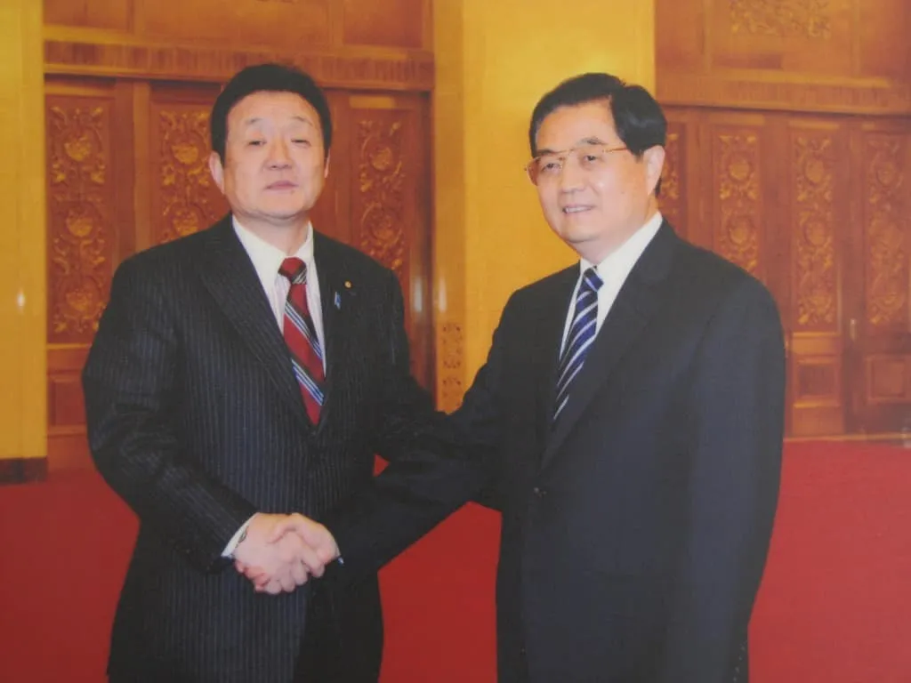 2009 With Chinese President Hu Jintao (at the Great Hall of the People)