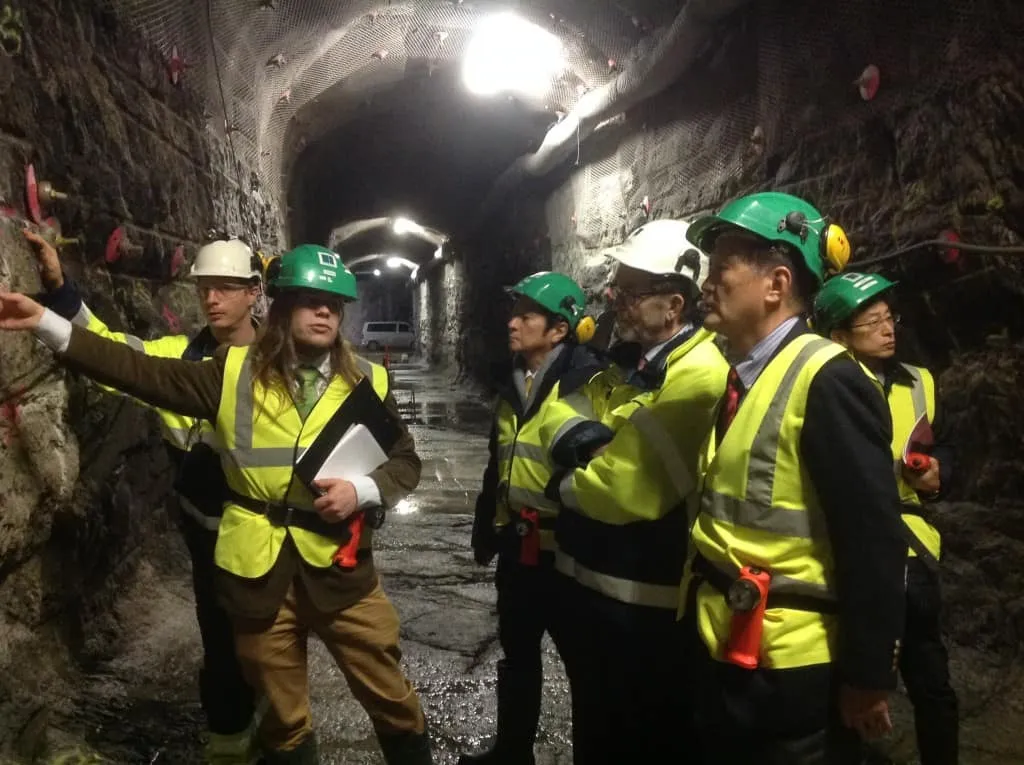 2013 Inspecting Onkalo in Finland, the world's only final disposal facility for nuclear waste (420m underground)