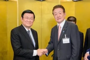 2014 Welcoming President Truong Tan Sang of Vietnam (in Mito City)