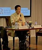 Giving a lecture at 'The Future of Conflicts and Conflict Resolution in Asia'