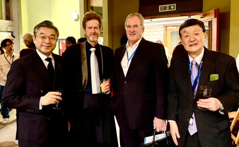 On the left is Hiroshi Suzuki, Japanese Ambassador to the UK